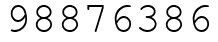 Число 98876386.