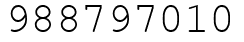 Число 988797010.