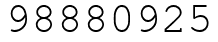 Число 98880925.