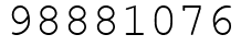 Число 98881076.