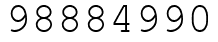 Число 98884990.