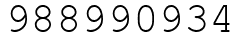Число 988990934.