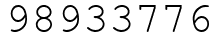 Число 98933776.