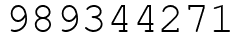 Число 989344271.