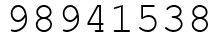 Число 98941538.