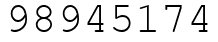 Число 98945174.