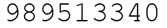 Число 989513340.