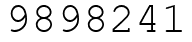 Число 9898241.