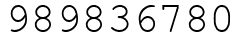 Число 989836780.