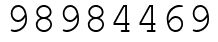 Число 98984469.