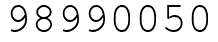 Число 98990050.