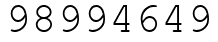 Число 98994649.