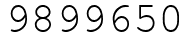 Число 9899650.