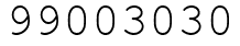 Число 99003030.