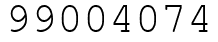 Число 99004074.