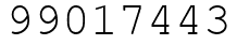Число 99017443.