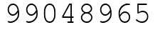 Число 99048965.