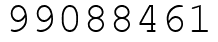Число 99088461.