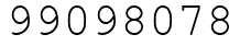 Число 99098078.