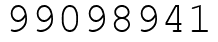 Число 99098941.