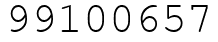 Число 99100657.