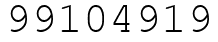 Число 99104919.