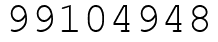 Число 99104948.