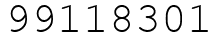Число 99118301.