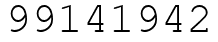 Число 99141942.