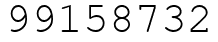 Число 99158732.