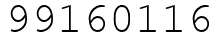 Число 99160116.