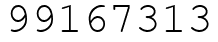 Число 99167313.