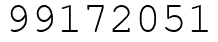 Число 99172051.
