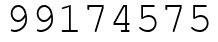 Число 99174575.