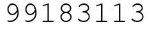 Число 99183113.