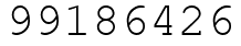 Число 99186426.
