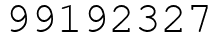 Число 99192327.