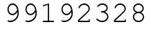 Число 99192328.