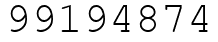 Число 99194874.