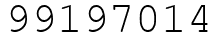 Число 99197014.