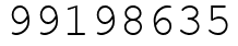 Число 99198635.