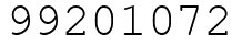 Число 99201072.
