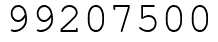 Число 99207500.
