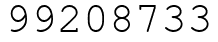Число 99208733.