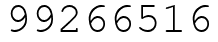 Число 99266516.