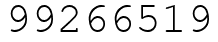 Число 99266519.