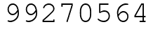 Число 99270564.