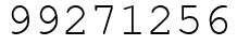 Число 99271256.