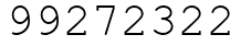 Число 99272322.