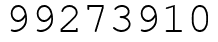 Число 99273910.